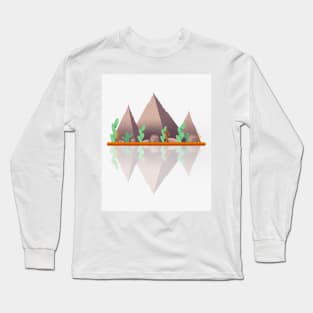 Trellis mountains Long Sleeve T-Shirt